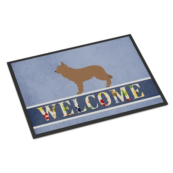 Carolines Treasures Berger Picard Welcome Indoor or Outdoor Mat - 24 x 36 in. BB8321JMAT - main